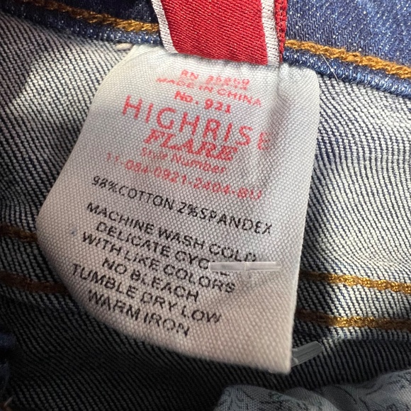 👖|•STETSON•| High Rise Waist Flare Leg Jeans Size 12👖 - Picture 8 of 11